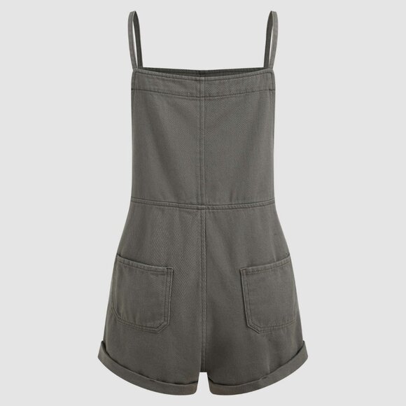 CIDER Grey Denim Romper NWT - Picture 3 of 7